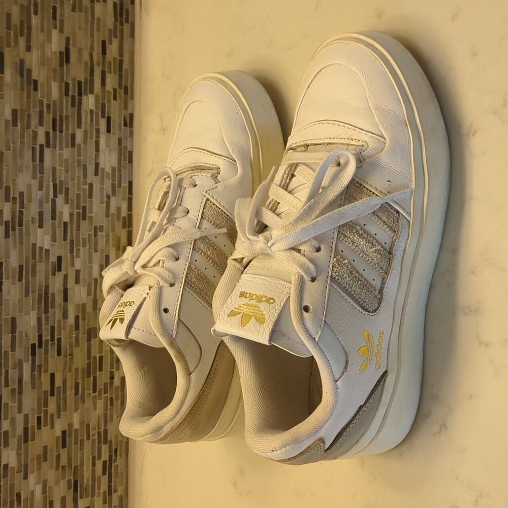 Adidas high sole sneakers